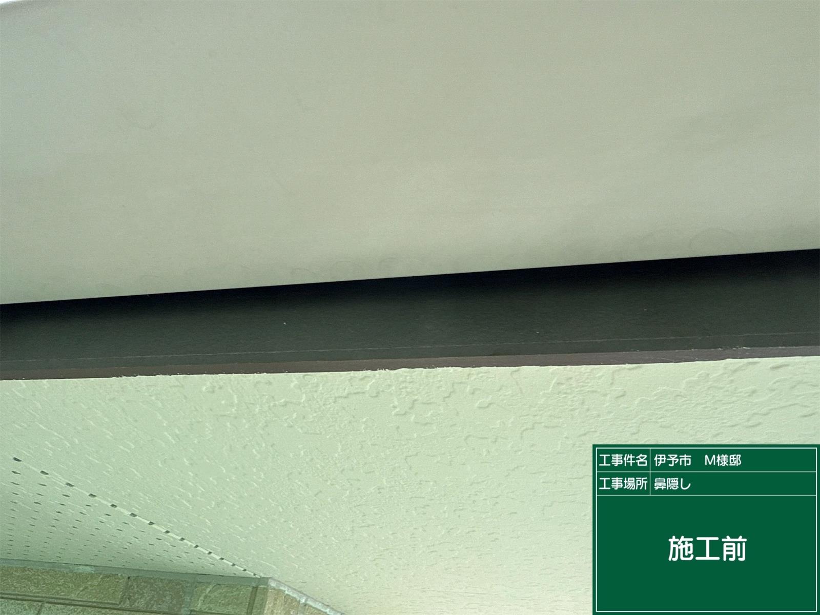 伊予市M様邸 鼻隠し塗装施工前