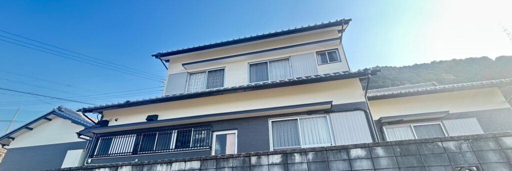 西条市K様邸の外壁塗装施工後外観