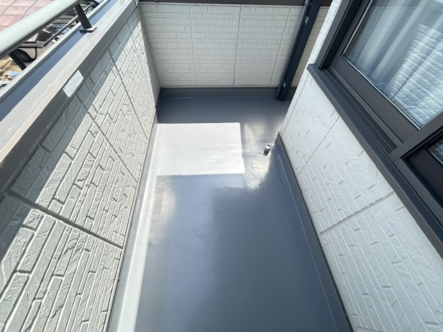 松山市N様邸 大和ハウス住宅のバルコニー防水工事完成