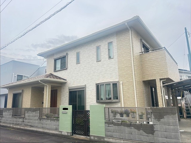 伊予市M様邸 タマホーム住宅 外壁塗装施工後